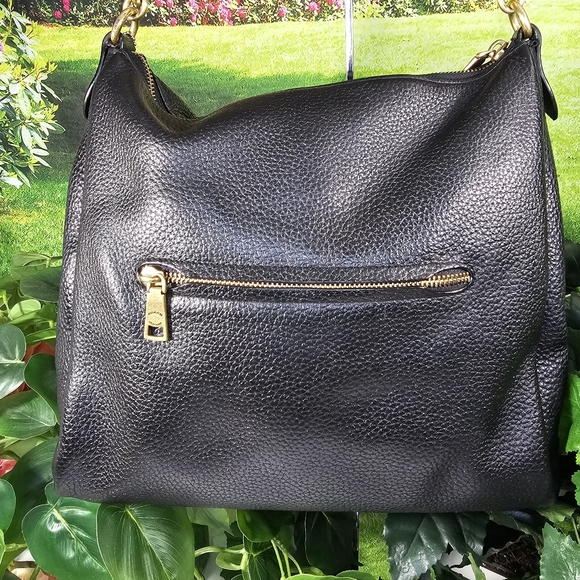 SOLDm Coach Black Purse Shoulderbag Pebble Leather Shay Purse # 93811 read desc. - Picture 3 of 16